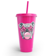 Cold Cup Neon Pink Bulldog
